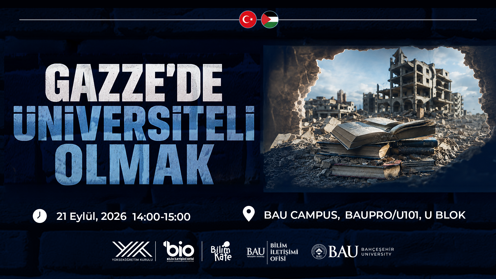 BAU’dan Akademik Dayanışma Çağrısı: “Gazze’de Üniversiteli Olmak”